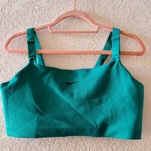 NIKE Alate Dri-Fit Light Support Women’s Sports Bra Teal Green Size 1X